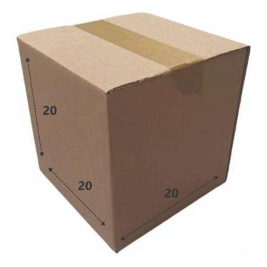 Imagem de 25 Caixas De Papelão Para Correios Sedex E Pac 20x20x20 Cm - Oca Varie
