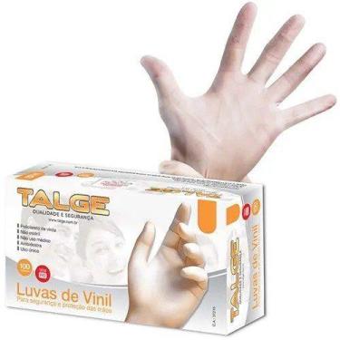 Imagem de Luva Descartável Vinil Com Pó Com 100 - Talge, M