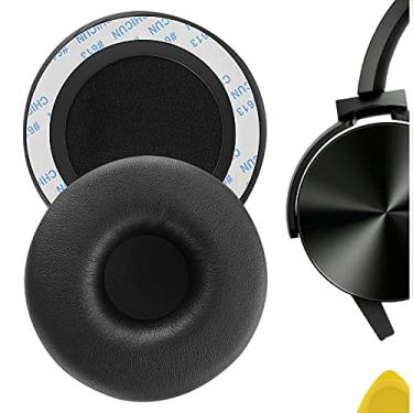 Imagem de Geekria Almofadas auriculares de substituição QuickFit para fones de ouvido Sony MDR-XB 450/450AP/550AP/650BT WH-XB700, peças de reparo (preto)