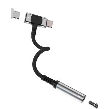 Imagem de Adaptador de fone de ouvido USB C para 3,5 mm (2 em 1) Cabo carregador tipo C para Apple iPhone 16 15 Pro Max AUX Jack DAC divisor de áudio compatível com Samsung S25 S24 conversor de fone de ouvido