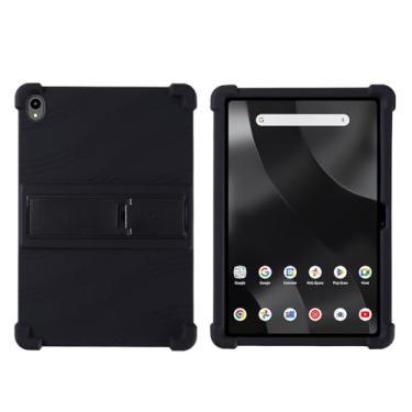 Imagem de Bebiger Capa protetora para tablet Walmart Onn de 12,1 polegadas Pro 2024, capa ajustável de silicone macio para crianças para tablet Onn de 12,1 polegadas Pro 2024 (preto)