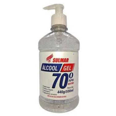 Imagem de Alcool Gel 440GR Sulmar 70 Pump 500ML