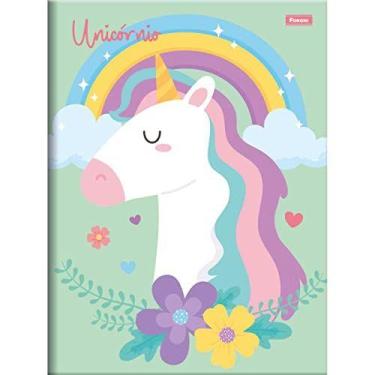 Imagem de Caderno Brochura 1/4 Capa Dura Unicornio 80Fls. - FORONI