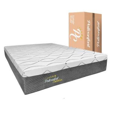 Imagem de Colchão na Caixa Napoles Espuma D28 PoliConfort 25cm, Casal