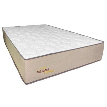 Imagem de Colchão Sono Terapia Casal Espuma D33 PoliConfort 26cm, Bege