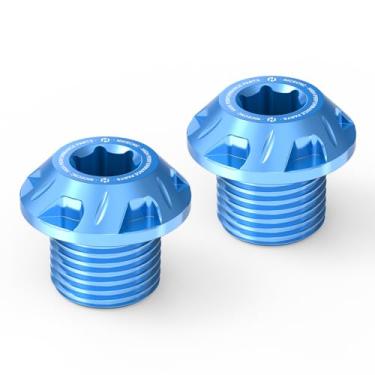 Imagem de NICECNC Acessórios de parafuso de porca de bloqueio do eixo da roda dianteira azul compatíveis com Segway X160 X260, compatíveis com Surron Light Bee X/S/ L1E, consulte o ajuste