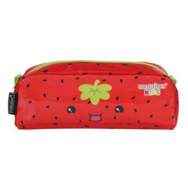 Imagem de Estojo Infantil Menina Soft G Strawberry Morango Container Kids
