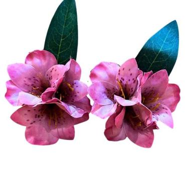 Imagem de Porta Guardanapo Astromélia Rosa Claro Decoração Mesa 04Un - Decorally