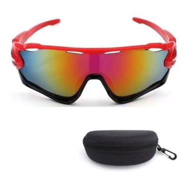 Imagem de Óculos Esportivo Corrida Casual Uv400 Ciclismo + Cores - DTalle, Verme