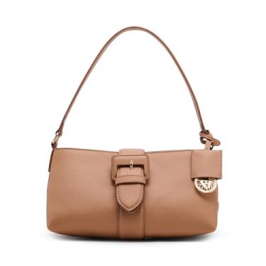 Imagem de Anne Klein Bolsa de ombro feminina East West com alça conversível, Sunbaked
