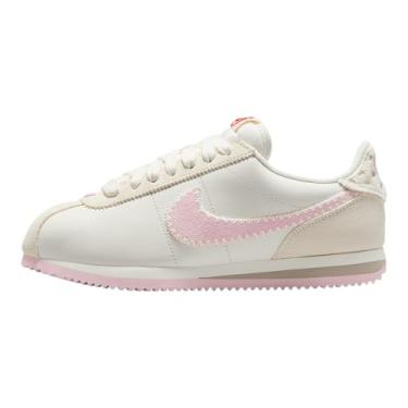 Imagem de Nike Tênis feminino Cortez (HV6012-161, vela/vela/cinza universitário/espuma rosa), Vela/Vela de espuma rosa, 42