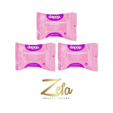 Imagem de Kit 03 Lenço Demaquilante E Limpeza Com Aloe Vera - Dapop