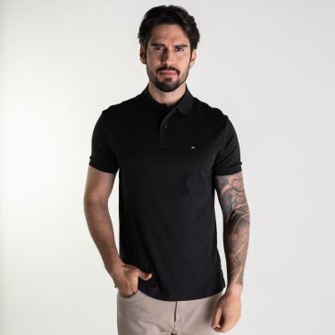 Imagem de Camisa Polo Tommy Hilfiger Liquid Cotton Preta-Masculino