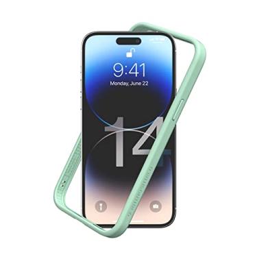 Imagem de RHINOSHIELD Capa bumper compatível com [iPhone 14 Pro Max] | CrashGuard NX - Capa protetora de design fino absorvente de choque 3,5 m / 3,4 m proteção contra quedas - verde menta