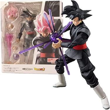 Imagem de Yobeyi（7" Scale Goku Action Figure 6 inch Dragon Bal Beautifully Boxed with Multiple Accessories (VER-Z Edition). (Black)