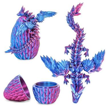 Imagem de Dragon Egg Toy Mydhall Flying Dragon Eggs com dragão articulado