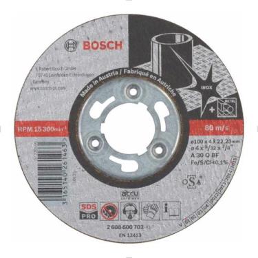 Imagem de Disco De Desbaste 4 para Inox 2608600702 Bosch
