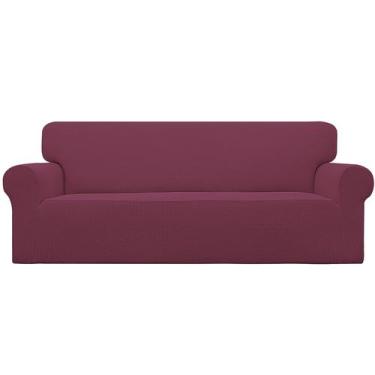 Imagem de Sofá grande e elástico Slipcover Easy-Going, verde oliva