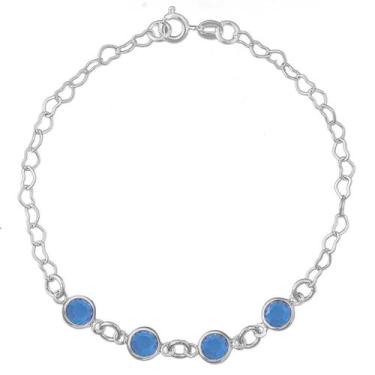 Imagem de Pulseira Bracelete de Pedras folheada/banhada a Prata 925 - Papillon S