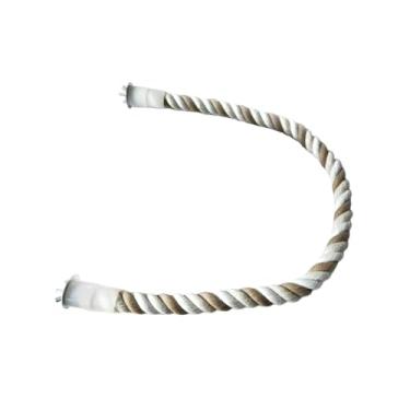 Imagem de Baoblaze Balanço de corda para, casa de passarinho, poleiro para mastigar, brinquedo de gaiola, suporte de corda para tentilhões, planadores do, 40cm