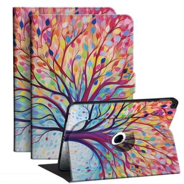 Imagem de Famillcase Capa para iPad de 10,2 polegadas, 9ª geração 2021/iPad 8ª geração 2020/iPad 7ª geração 2019, suporte giratório com hibernar/despertar automático para Apple iPad 9/8/7 gerações, árvore
