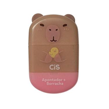 Imagem de Apontador com Depósito + Borracha Cis Capi 2 em 1 Escolar, 1
