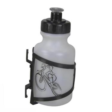 Imagem de Garrafa Squeeze Plast Transparente Com Tampa e Suporte 300Ml - Spec