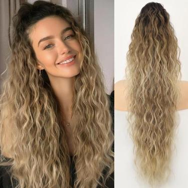 Imagem de Extensão de rabo de cavalo ORSUNCER Claw, cabelo sintético encaracolad