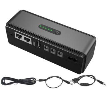 Imagem de Rrlihjgu Fonte de bateria reserva para roteador, bateria reserva para câmera de segurança,Fonte de para câmera wi-fi de 10400 Mah | de ininterrupta compacta, fonte de