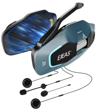 Imagem de SolaMr X10 Capacete de motocicleta Bluetooth, alto-falantes, fone de ouvido, capacete de esqui, intercomunicador, sistema de comunicação de malha integrado, suporta 10 ciclistas com Bluetooth 5.1