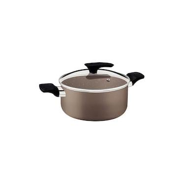 Imagem de Caçarola Tramontina Milazzo 20cm Alumínio Antiaderente Starflon Max Soft-touch Amêndoa