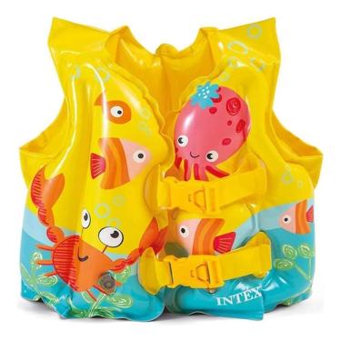 Imagem de 2X Colete Inflável Boia Infantil Para Bebê Criança Peixinhos