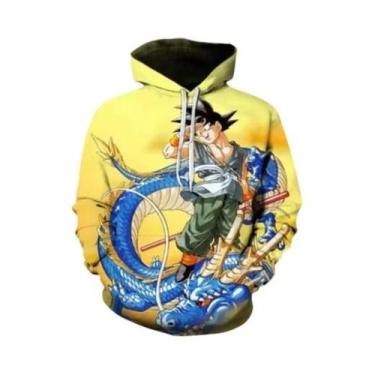 Imagem de Moletom Masculino Dragon Ball Com Estampa 3D 2024, Suéter Esportivo Ca