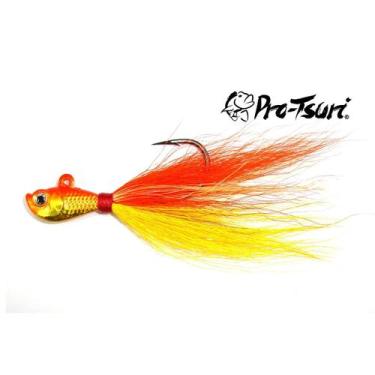 Imagem de Isca Artificial Pro-Tsuri Laranja/Amarelo Tail Simples 11g, Laranja, Ú