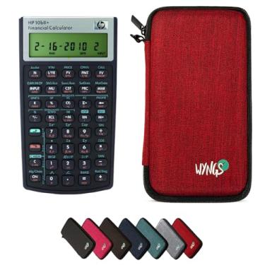 Imagem de HP 10B II Plus/HP 10BII+ Calculadora científica financeira + capa protetora WYNGS vermelha