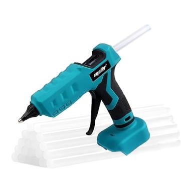 Imagem de Mellif Pistola De Cola Quente Sem Fio Compatível Com Bateria Makita De 18 V, Pistola De Cola Elétrica Portátil De Tamanho Completo Para Artes, Artesanato E Faça Você Mesmo Com 20 Bastões De Cola De