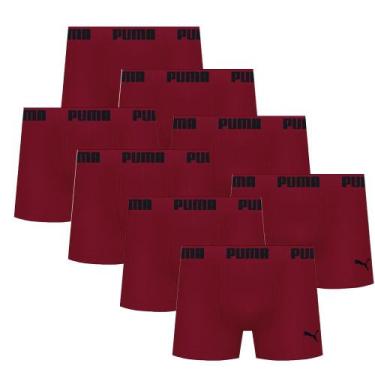 Imagem de Kit Com 10 Cuecas Boxer Box Sem Costura Masculina Adulta Em Microfibra