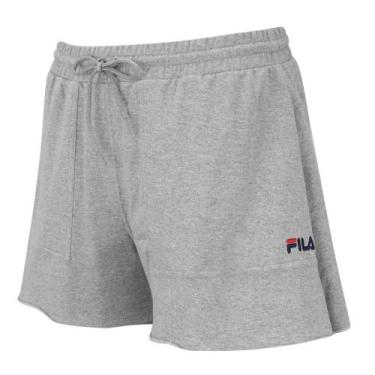 Imagem de Short Fila Comfort Easy Plus Size Feminino - Cinza 1XGG, Cinza, G