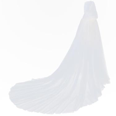 Imagem de Capa feminina de tule para casamento, capa de bruxa, capa de Halloween, vampiro, noiva, fantasia, vestido de baile, vestido gótico, Branco, One Size