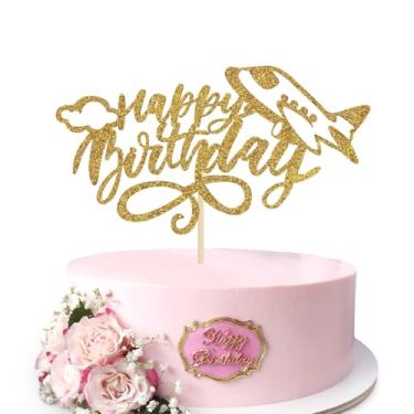 Imagem de Airplane Cake Topper Themed Birthday Party Decorations for Kids Plane Theme Party Baby Shower