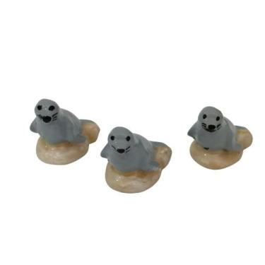 Imagem de Fragata Enfeite Mini Foca C/3 Un Decoração Aquário Fonte