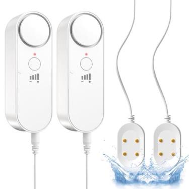 Imagem de Detector de vazamento de água Daytech, pacote com 2 unidades, cabo e a