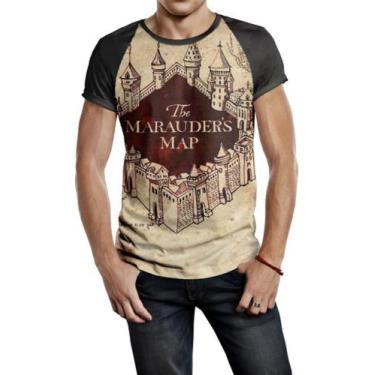 Imagem de Camiseta Raglan Masculina Ful Print Harry Potter Ref:401 - smoke, Pret