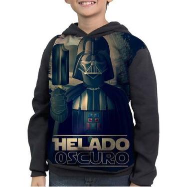 Imagem de Moletom Infantil Darth Vader Helado Escuro Star Wars - smoke, Preto, 3