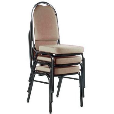Imagem de 03 Cadeiras para Hotel e Auditório Linha Hotel Bege