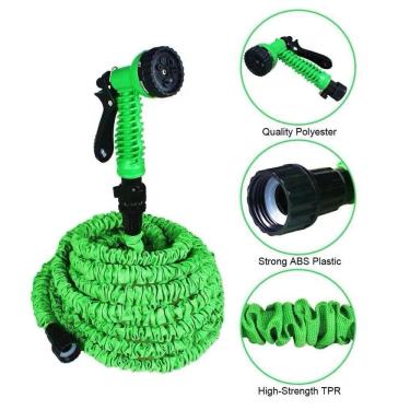 Imagem de Mangueira Mágica Retrátil Flexível Elástica 15 Mts 7 Jatos