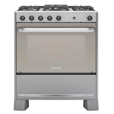 Imagem de Fogão 5 Bocas Suggar Automático Select Prata Bivolt