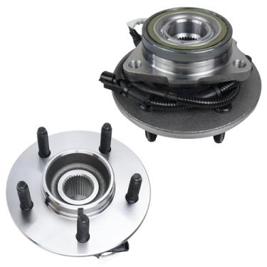 Imagem de Autoround Conjunto de rolamento e cubo de roda dianteira 515029 4x4 4WD compatível com Ford F150 2000-2003/F-150 Heritage 2004, 5 terminais com ABS