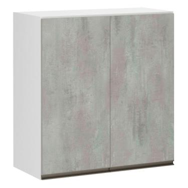 Imagem de Armário Perola 60cm 2 Portas Branco Polar C/Concreto