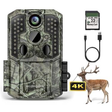 Imagem de Câmera de trilha WOSPORTS 48MP 4K 2.0" LCD à prova d'água